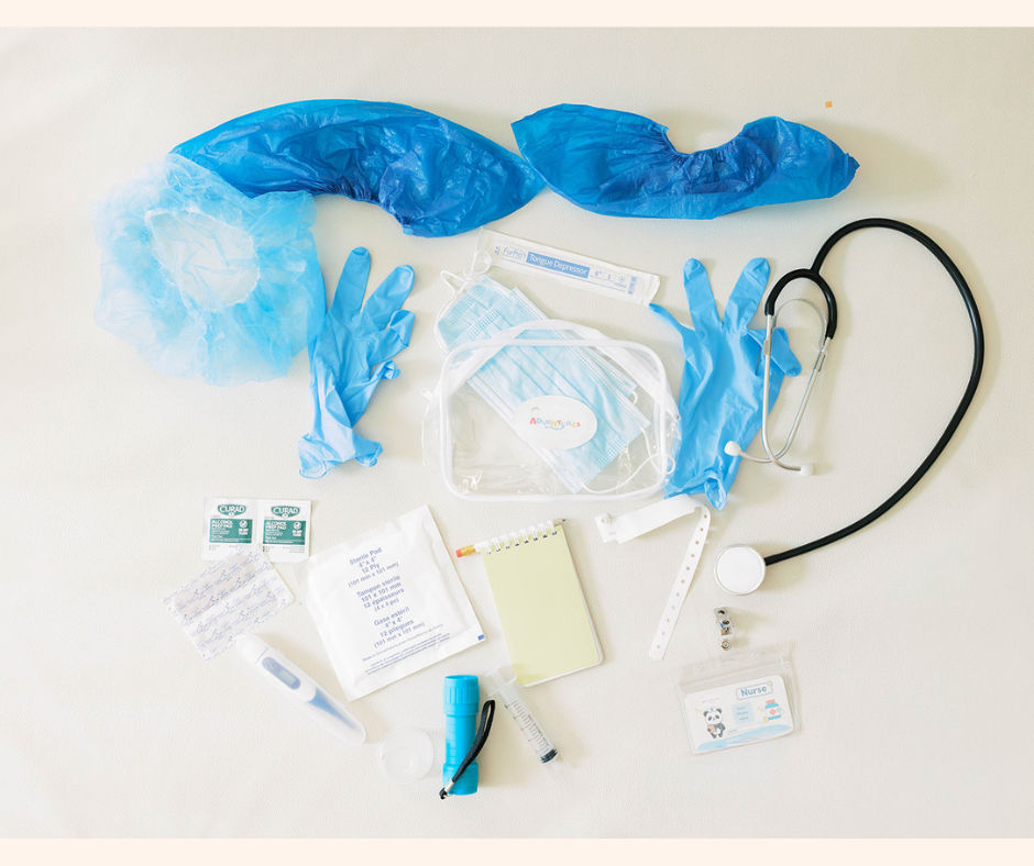 Doctor Play Kit with Realistic Tools |  Pretend Play Cards