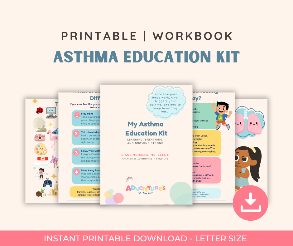 Asthma Education Kit for Kids | Printable Workbook, Lung Model Activity (PDF)