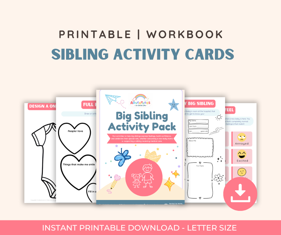 Big Sibling Activity Pack | Feelings, Letters & Bonding Activities | Instant Download Printable