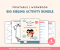 Big Sibling Activity Bundle | Printable Activities for New Big Siblings