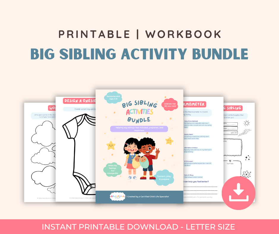Big Sibling Activity Bundle | Printable Activities for New Big Siblings