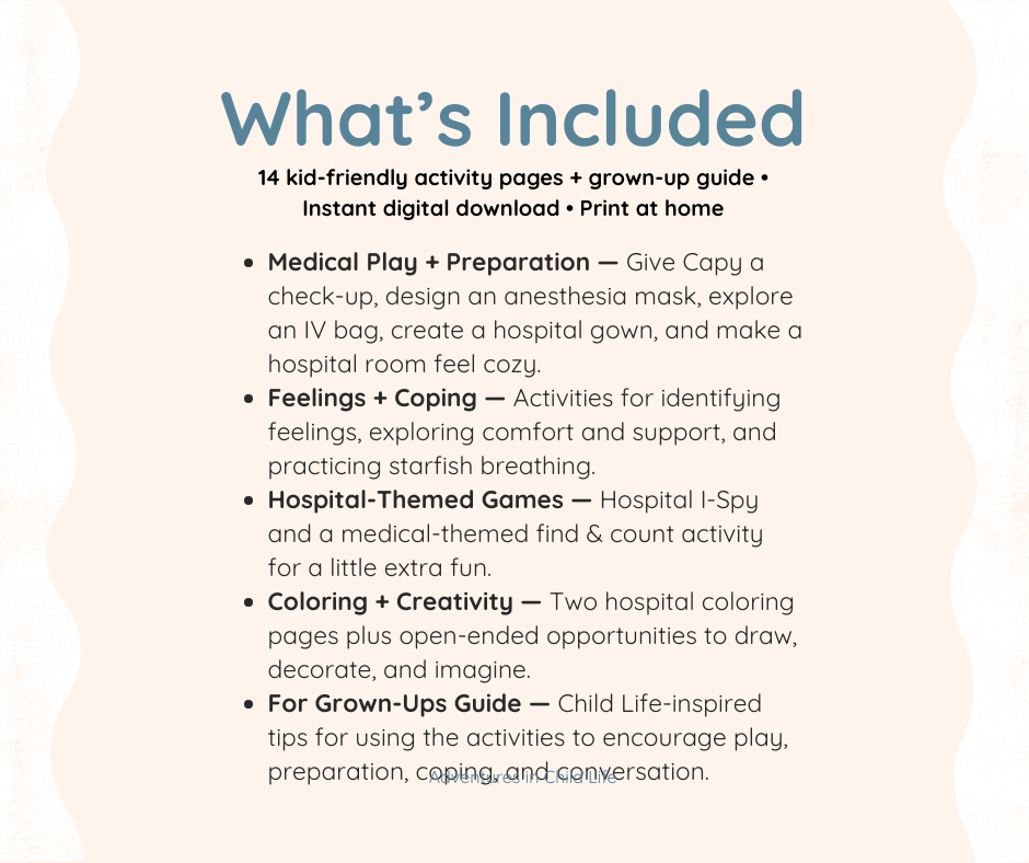 Doctor Days & Hospital Stays | Kids Medical Activity Pack