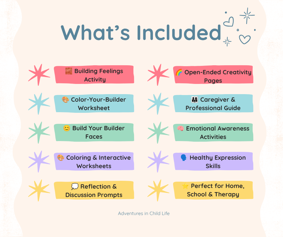 Building Feelings Worksheets