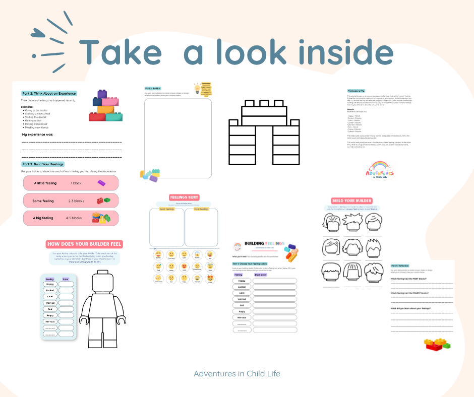 Building Feelings Worksheets