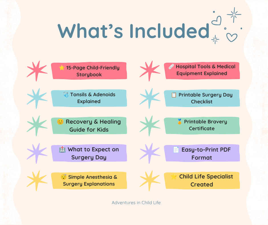 Tonsils & Adenoids Pre-Surgery Prep Book for Kids | Tonsillectomy Story