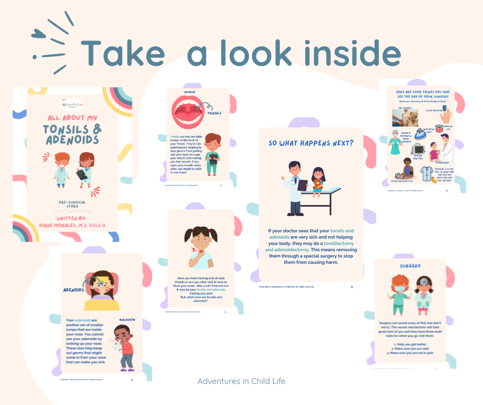 Tonsils & Adenoids Pre-Surgery Prep Book for Kids | Tonsillectomy Story