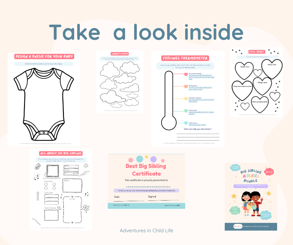 Big Sibling Activity Bundle | Printable Activities for New Big Siblings