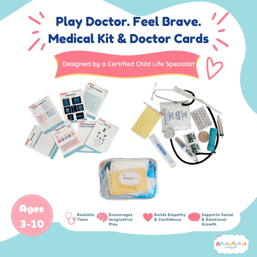 Doctor Play Kit with Realistic Tools | Surgery Prep Pretend Play Cards