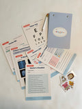 Kids Doctor Pretend Play Kit | Medical Play Cards, Clipboard, Pencil, Stickers