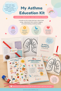 My Asthma Education Kit for Kids | Hands-On Lung Activity | Learn Asthma Triggers | Child Life Specialist Created