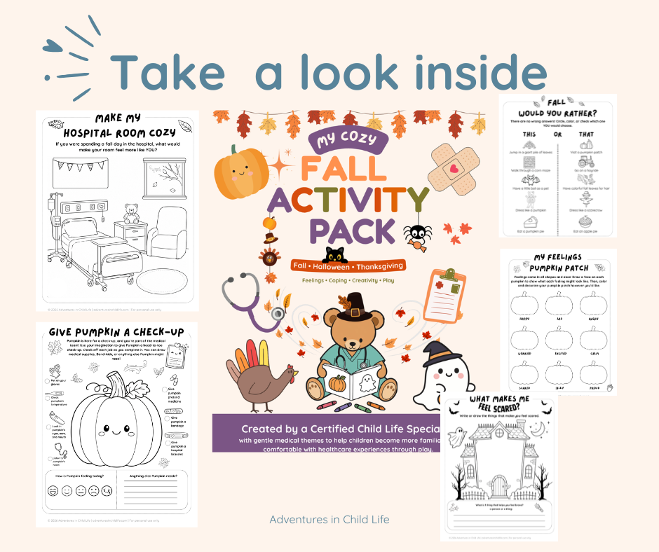 Fall Activity Pack for Kids | Fall, Halloween, Thanksgiving, Coping & Medical Play